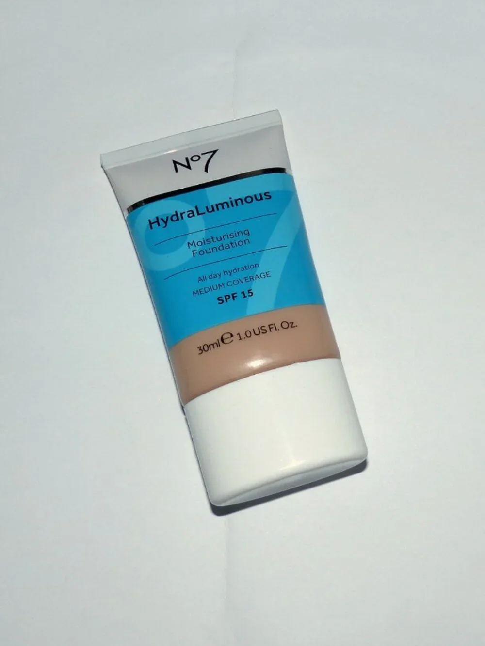 No7 HydraLuminous Moisturising Foundation 30ml, SPF15 Cool Vanilla Medium Cover